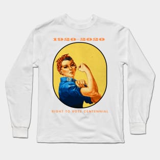 1920-2020 Right to Vote Centennial 100th Anniversary of 19th Amendment Long Sleeve T-Shirt
